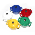 Cast Iron Casserole Enamel Coating with stainless knob